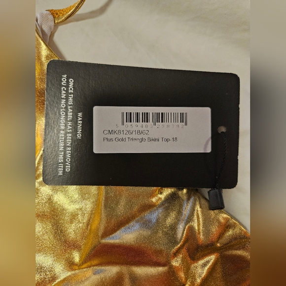 2 PC PRETTY LITTLE THING XL-16 , Golden Hour Princess Bikini, Plus Size - Picture 4 of 8